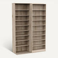 **Technische titel in het Nederlands: Ruime boekenplank met meerdere planken van hout**